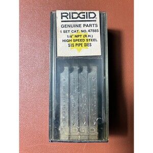 Ridgid 47885 1/8" NPT (RH) High Speed Alloy Steel 515 Pipe Dies